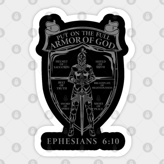 Ephesians 6:10 Sticker by ChristianLifeApparel